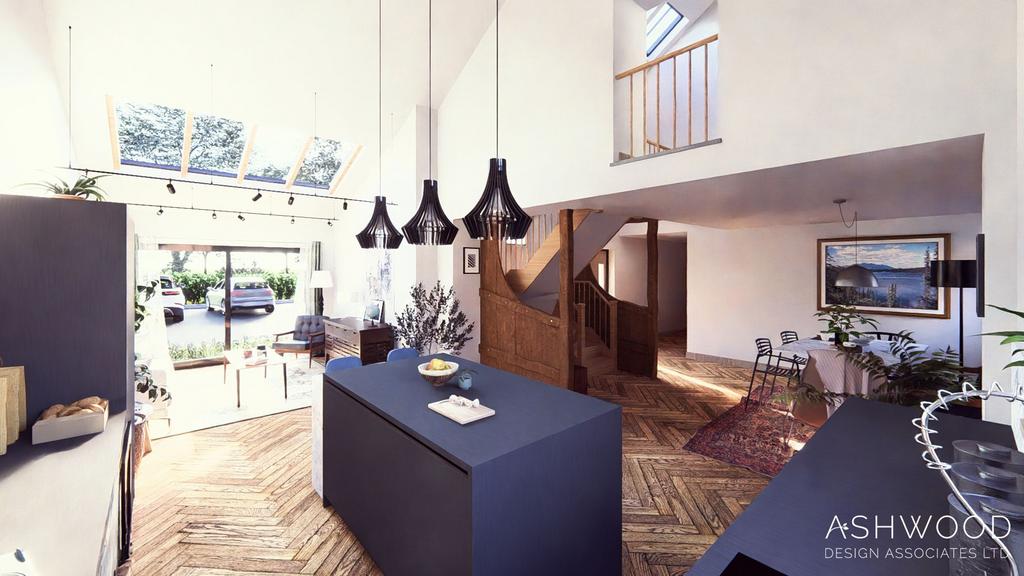 Open plan Kitchen dining living