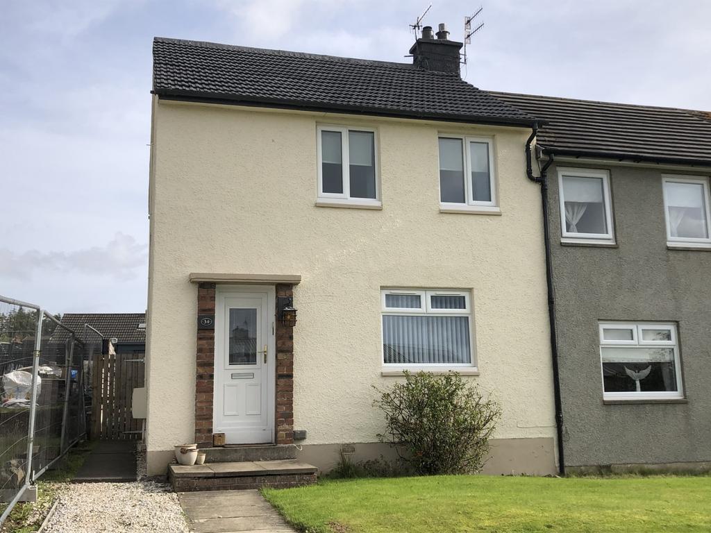 Kirkton Road, Cardross, Argyll and Bute, G82 5PL 2 bed end of terrace house for sale £155,000