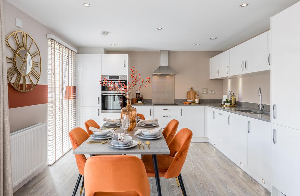 Kitchen in three bedroom apartment