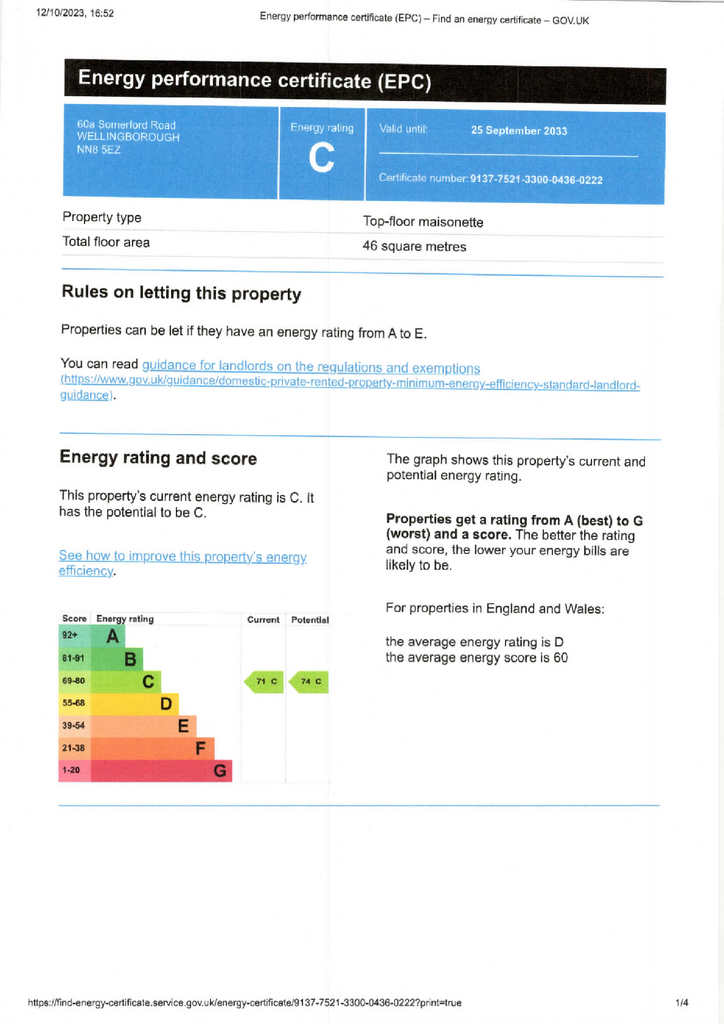 EPC Certificate