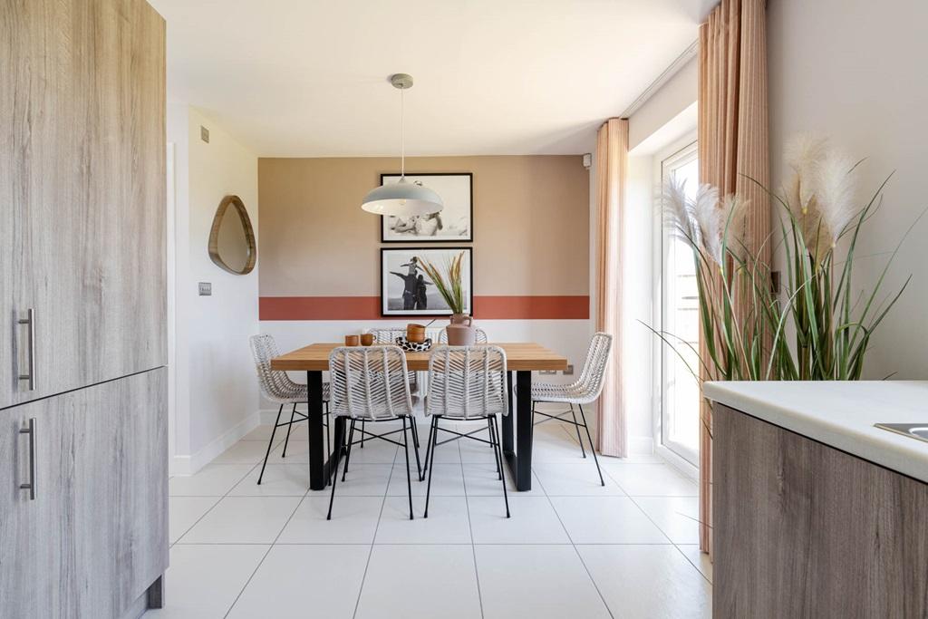 Double doors lead out to the garden from the...