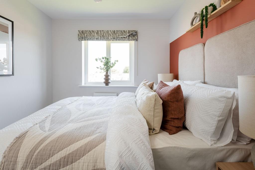 Bedroom 2 fits a double bed with space to add a...