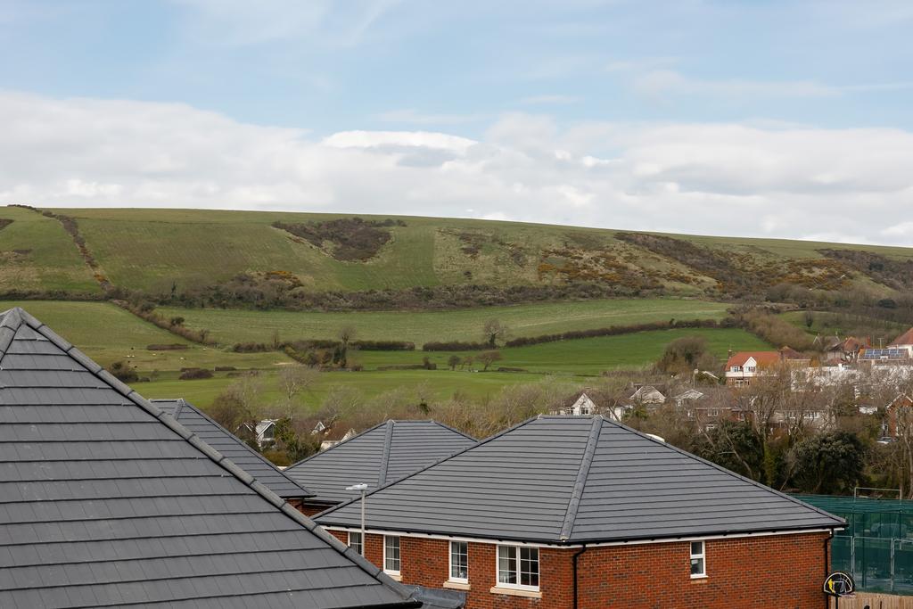 View from Falkirk apartments of rolling hills...