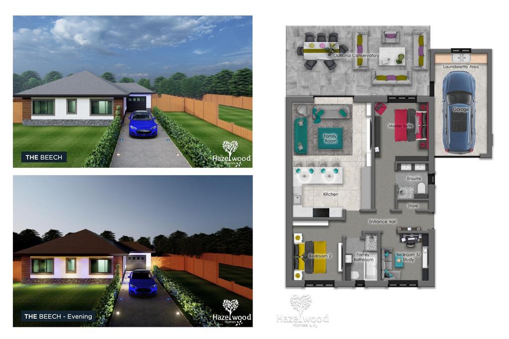 Plot 2 Hazelbrook, Hazel Lane, Great Wyrley 3 bed detached bungalow for