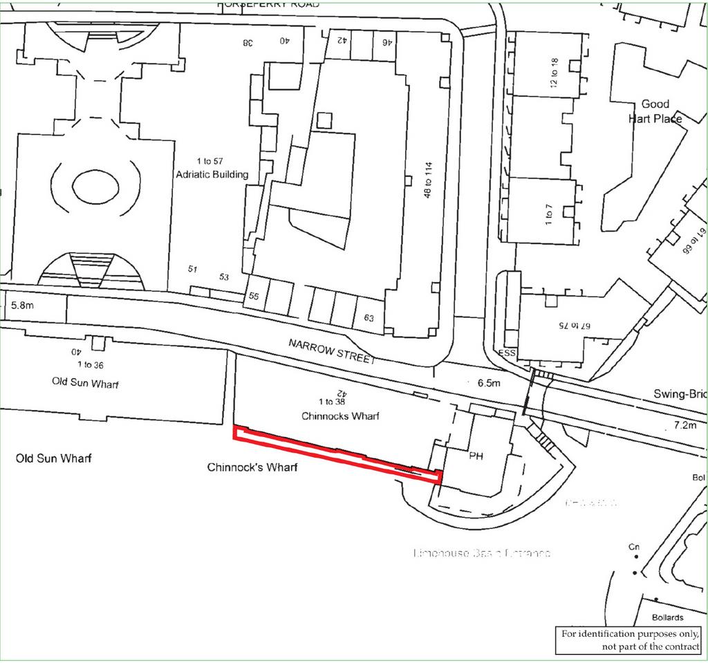Walkway to the Rear of Chinnocks Wharf, Narrow Street, Limehouse Property £1,000