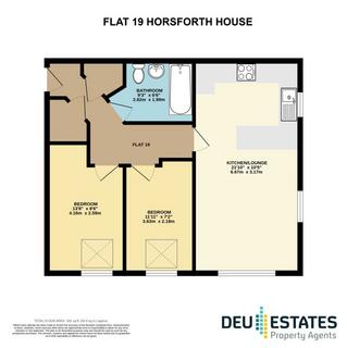 2 bedroom flat to rent, Horsforth House, Flat 19
