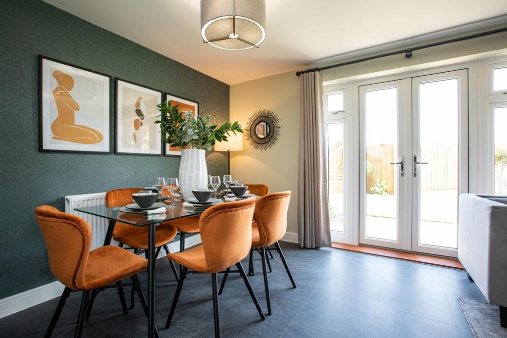 Sociable dining area to dine with the family