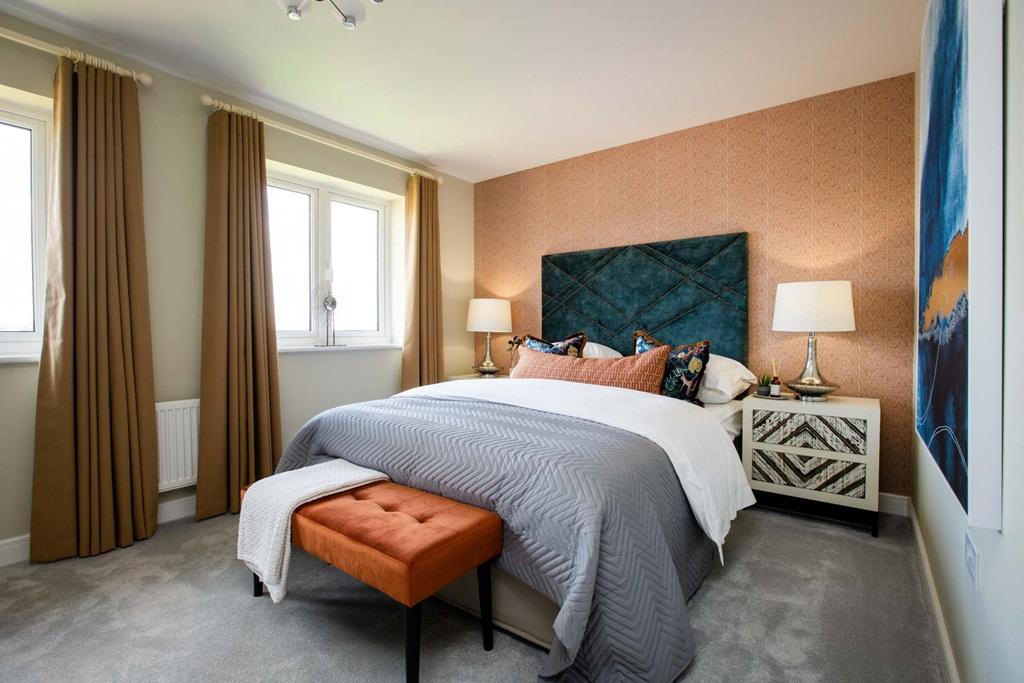 Double bedroom with lots of storage space