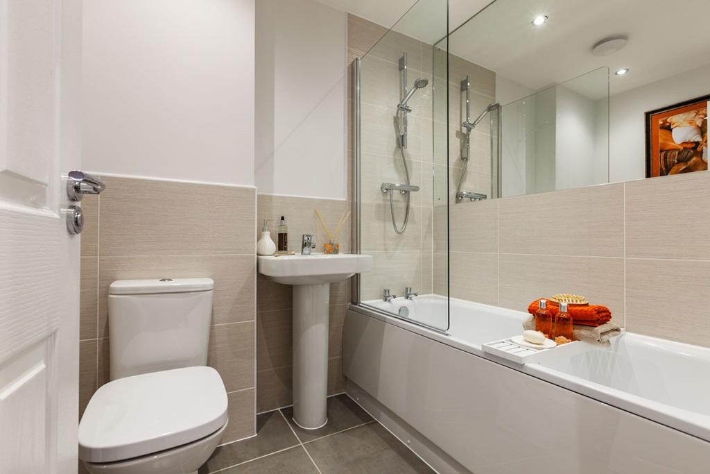 Choose from a wide range of tiles in the bathroom