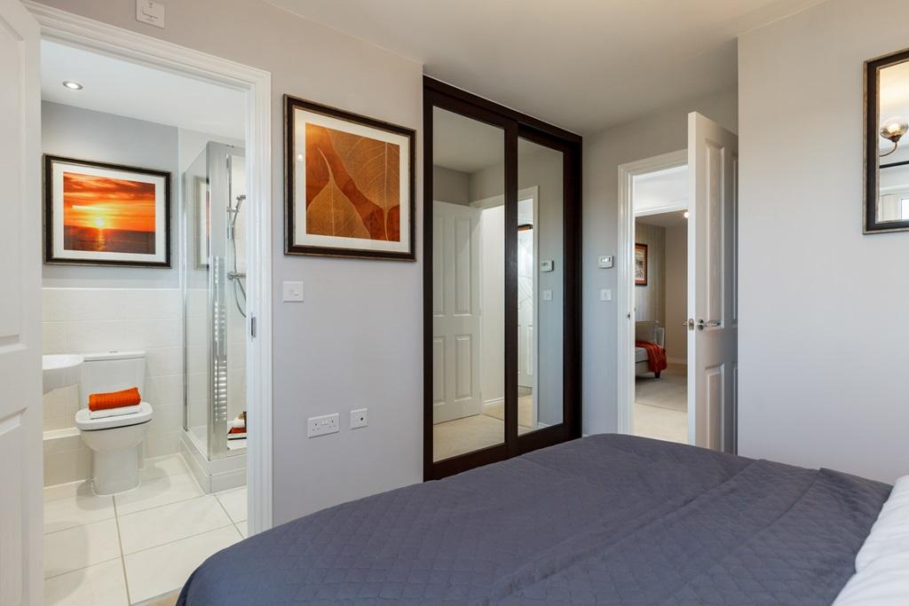 Main bedroom with space for wardrobes