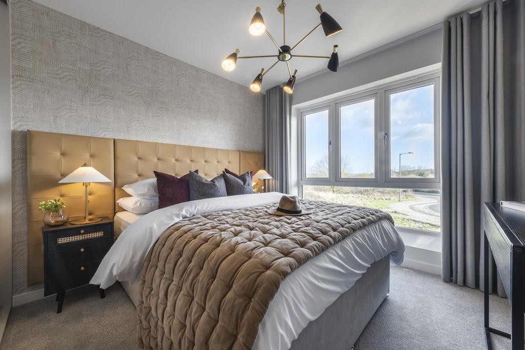 Indicative Bedroom, Contemporary Modern Decoration