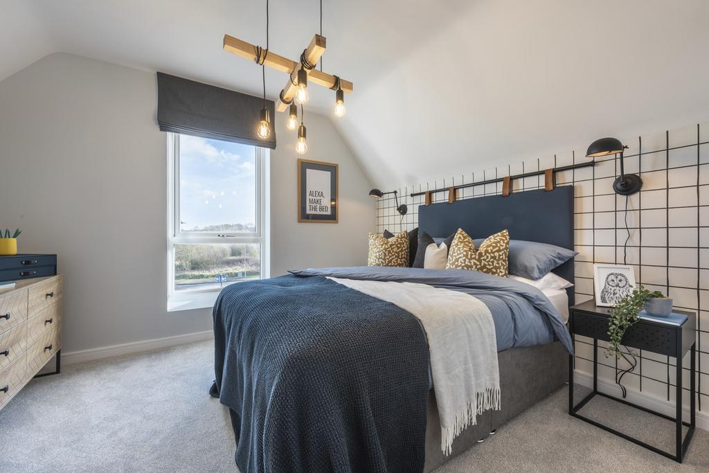 Indicative Bedroom, Contemporary Modern Decoration