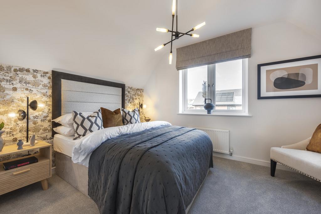 Indicative Bedroom, Contemporary Modern Decoration