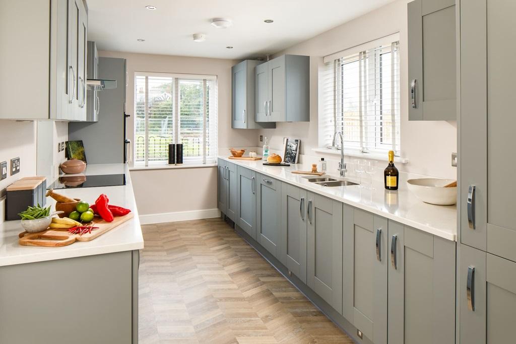 A Taylor Wimpey kitchen makes meal preparation...