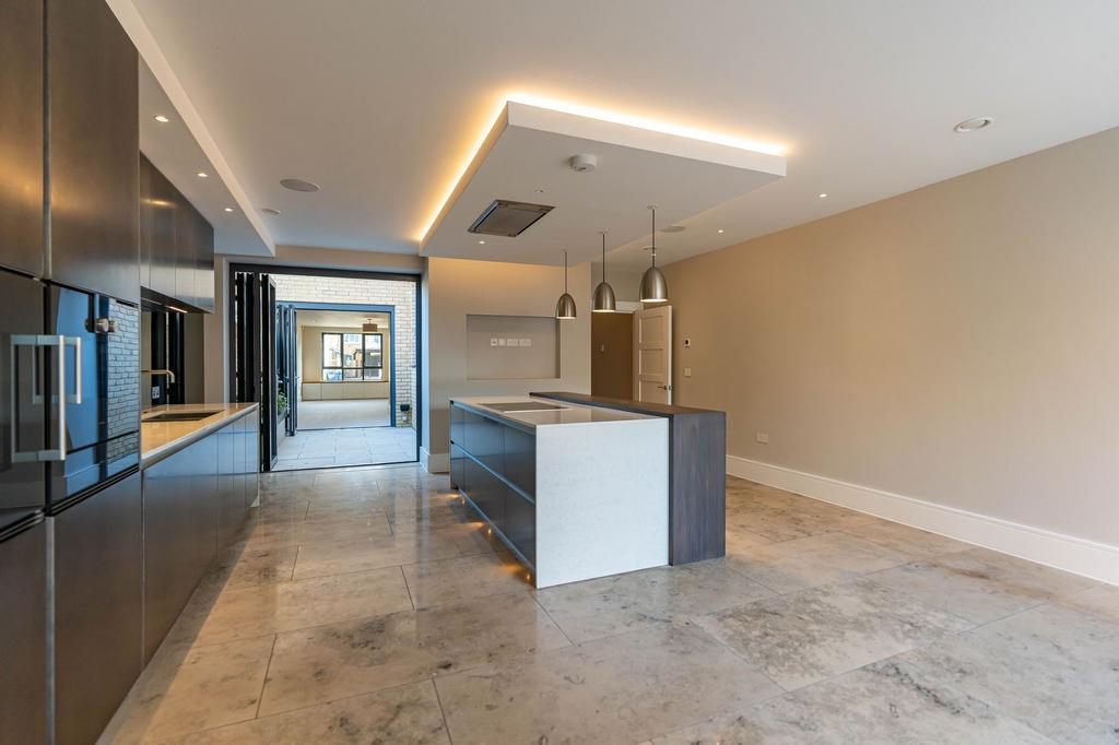 Kitchen through to central courtyard