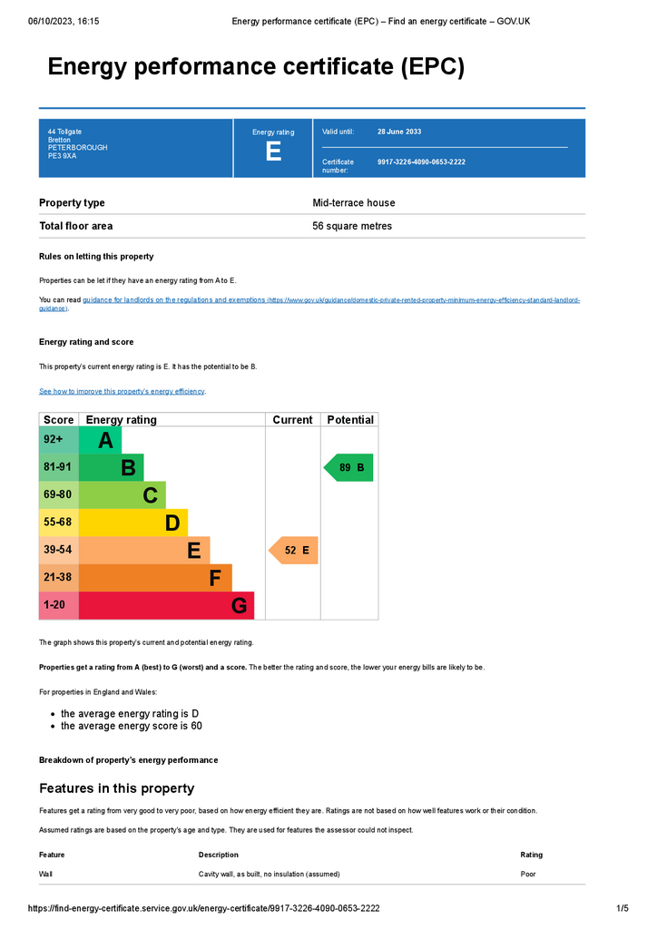 EPC Certificate