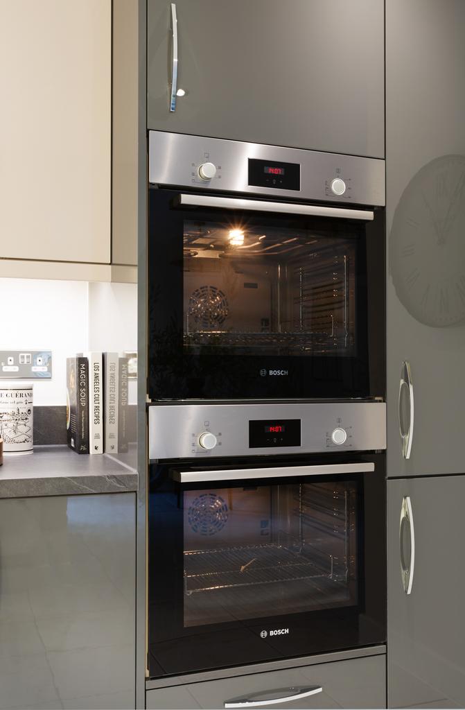 Stacked Bosch Ovens