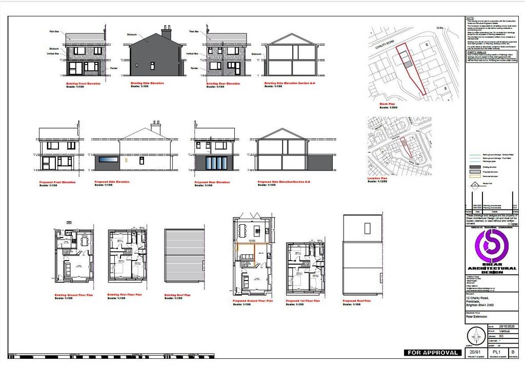 Approved Plans, Exsisting &amp; Proposed Floor Plans.j