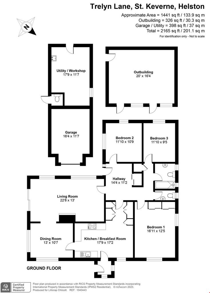 Trelyn Lane, St Keverne, Lizard Peninsula, Cornwall 3 bed detached bungalow for sale £525,000