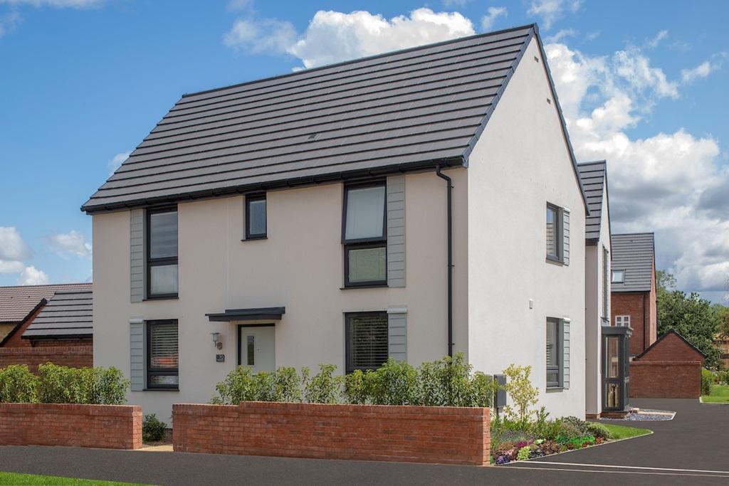 Outside view of the Hadley 3 bedroom detached home
