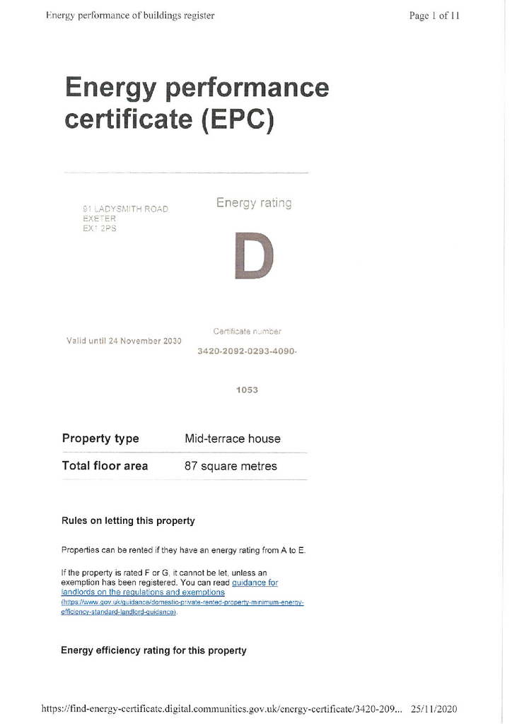 EPC Certificate