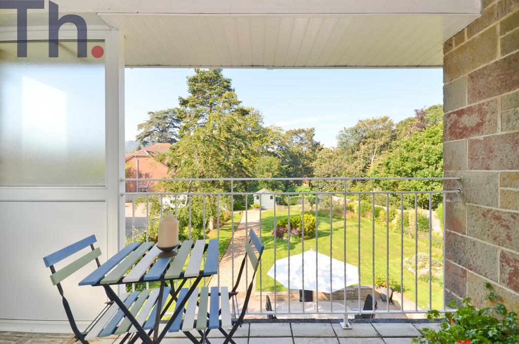 Balcony with garden views