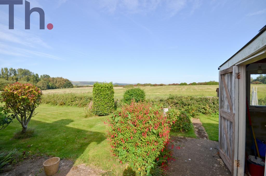Garden backing onto fields