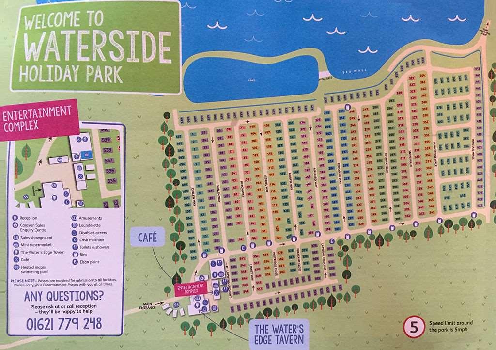 Map of the holiday park