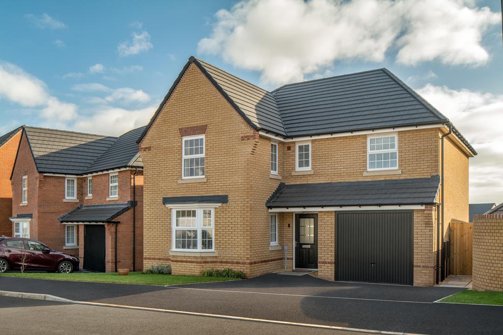 Outside view of the Exeter 4 bedroom detached home