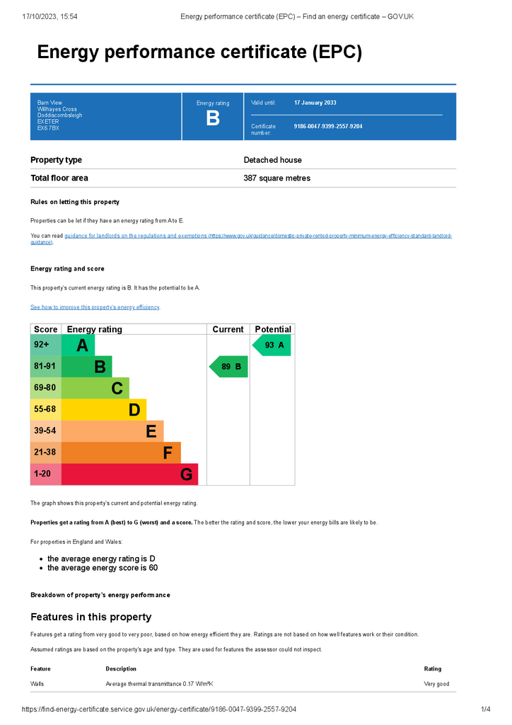 Energy performance c