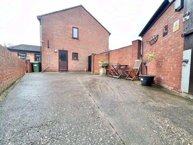 Concrete patio area