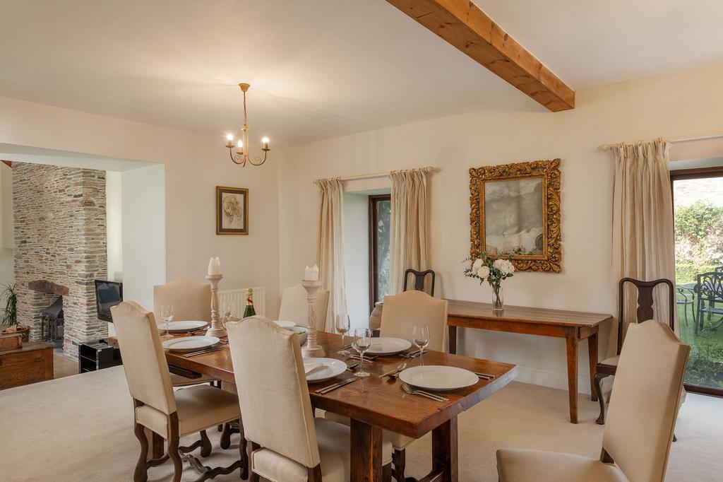 Dining Room, Higher Greenway Barn, Maypool,...