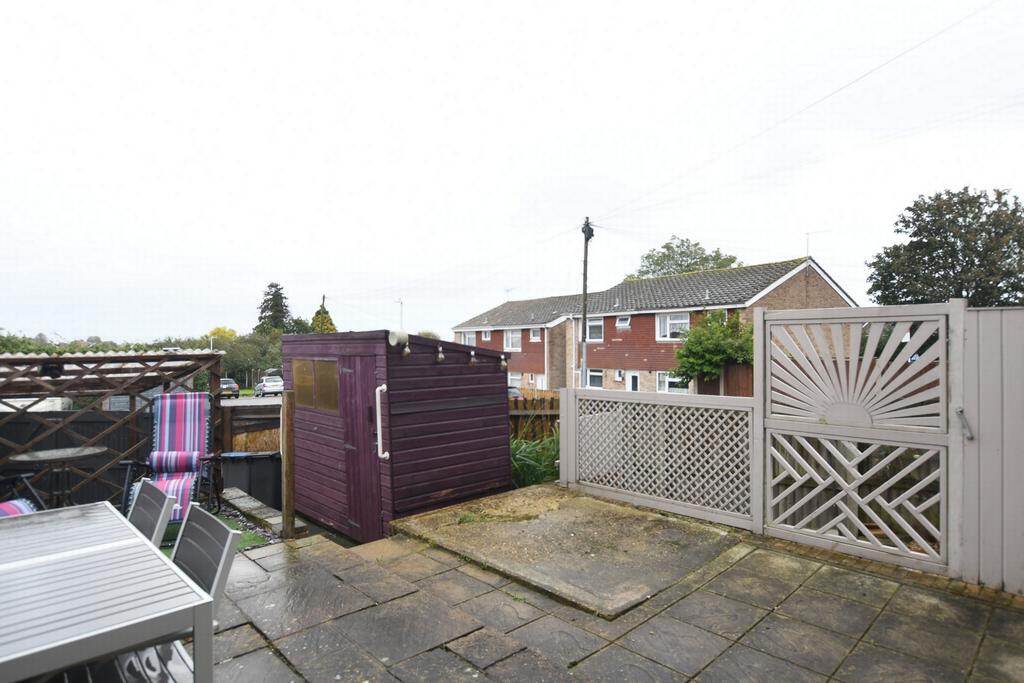 Rear patio area