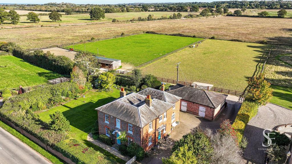 Aerial View of House from Road