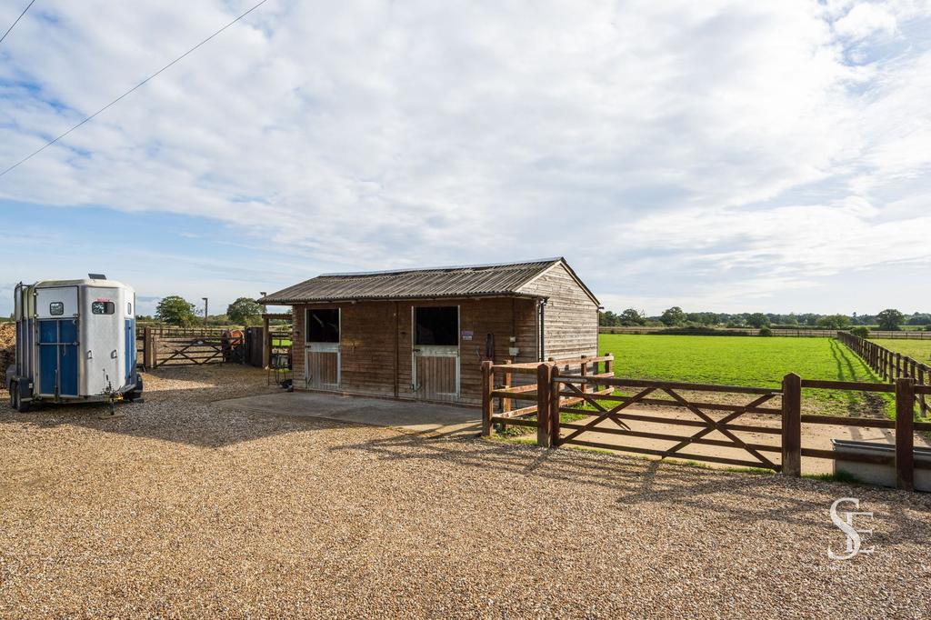 Hay Store and Horse Shelters