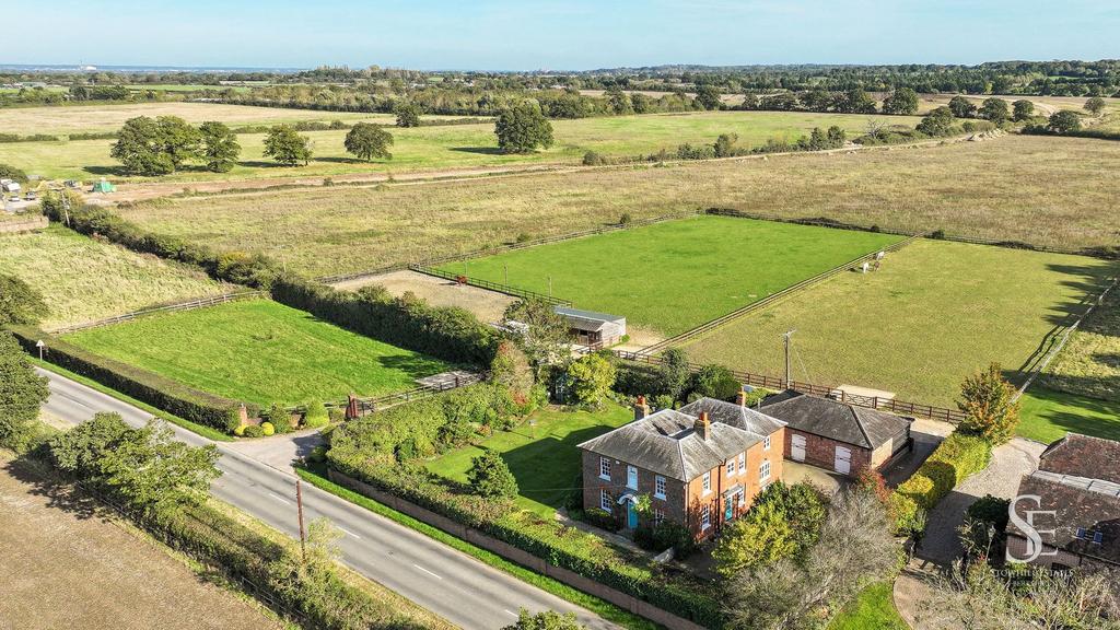 Aerial View of House from Road