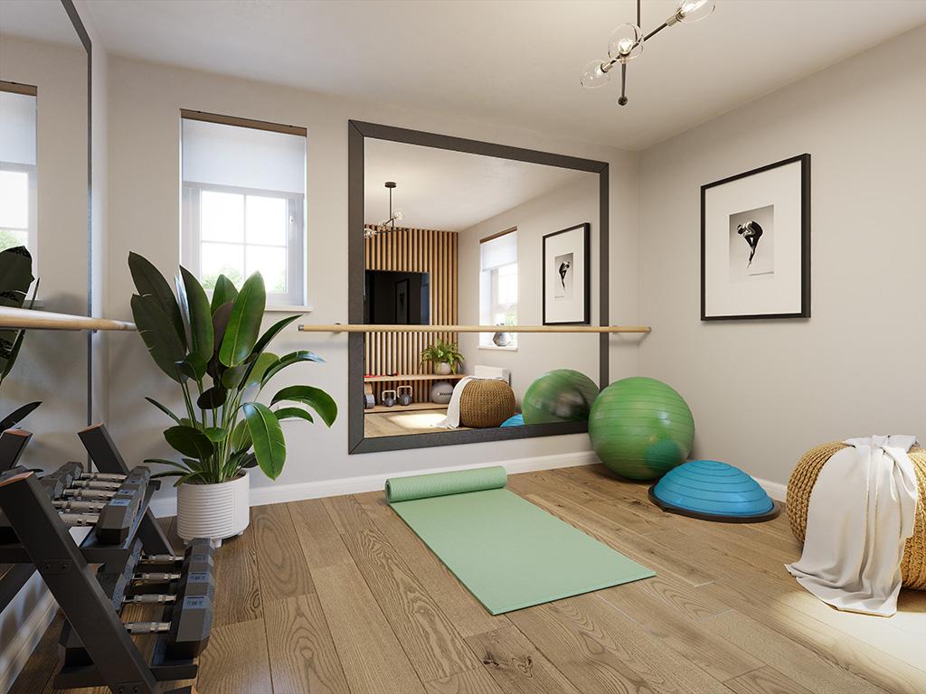 Internal image of the single bedroom in the...