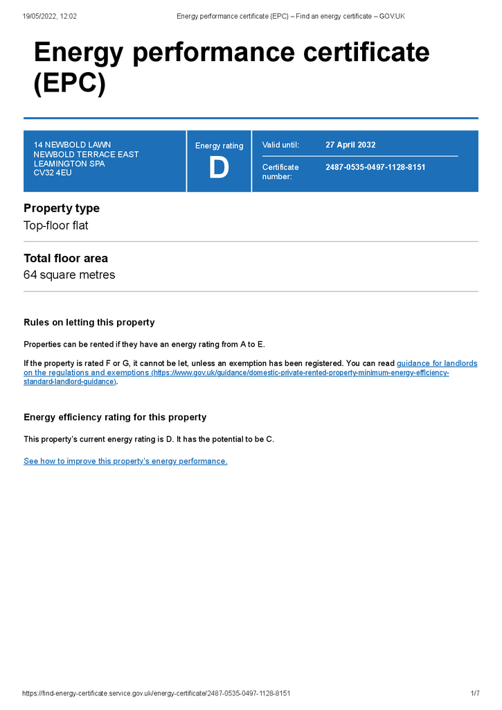 EPC Certificate