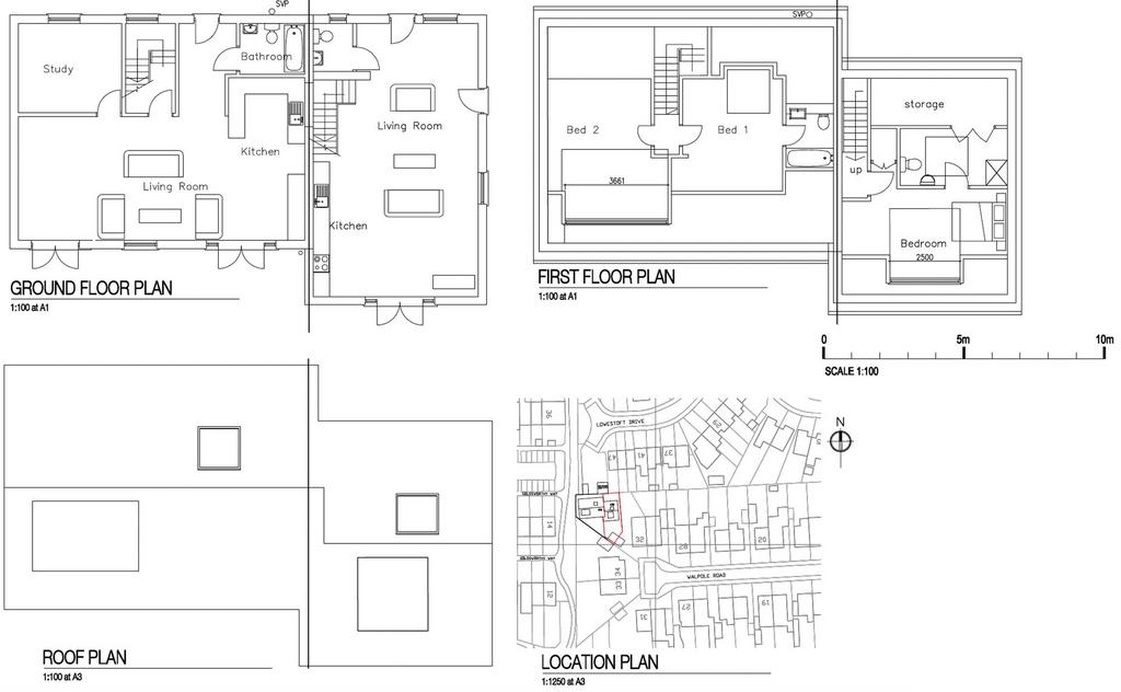 1-bed proposed plans