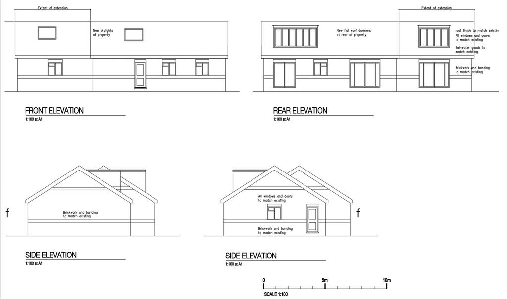Extension proposed elevations