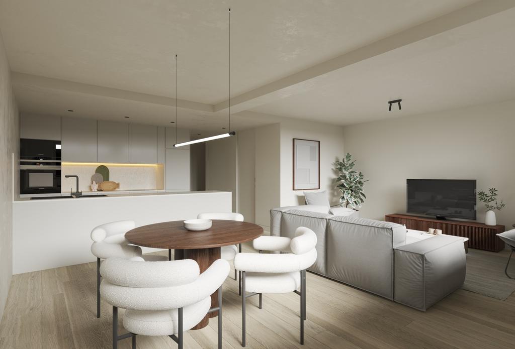 Open-plan living area