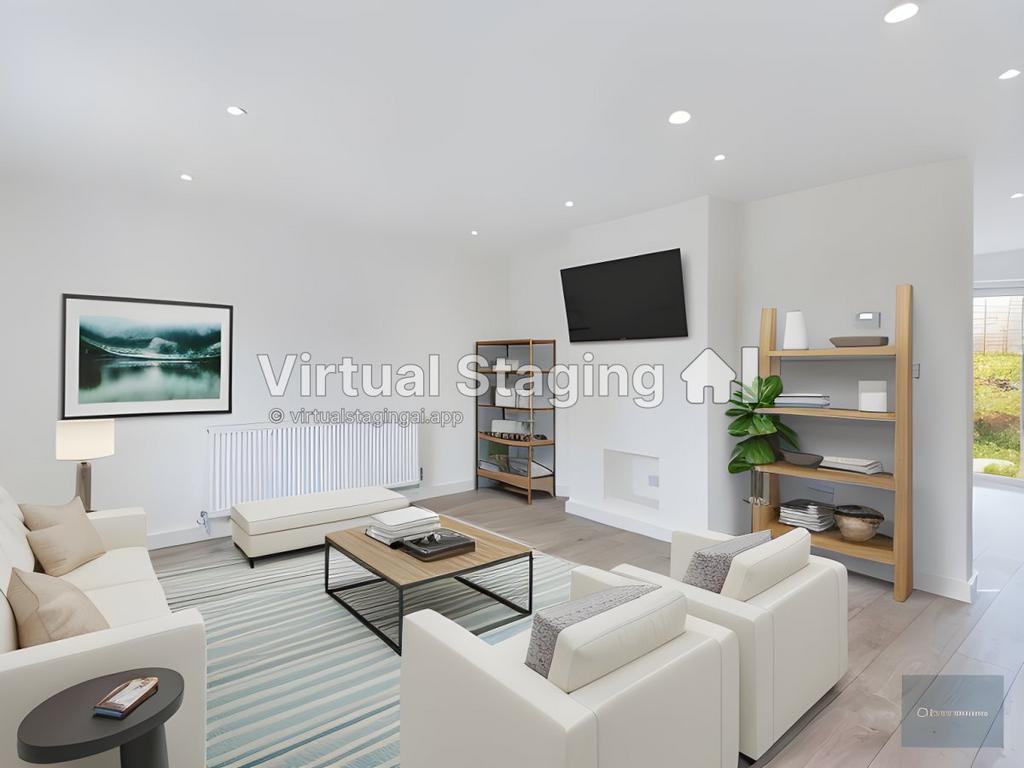 Virtual staging of lounge
