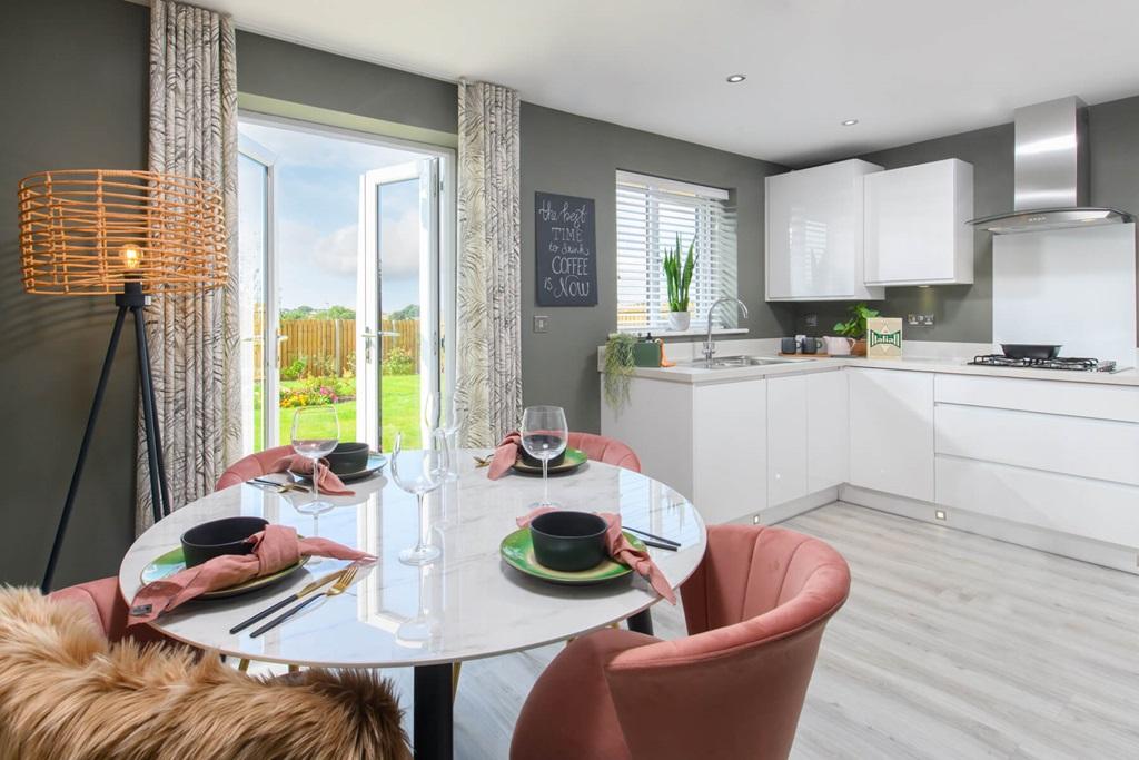 With French doors opening to the garden