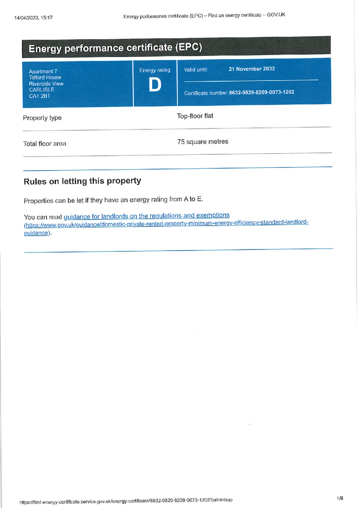 EPC Certificate