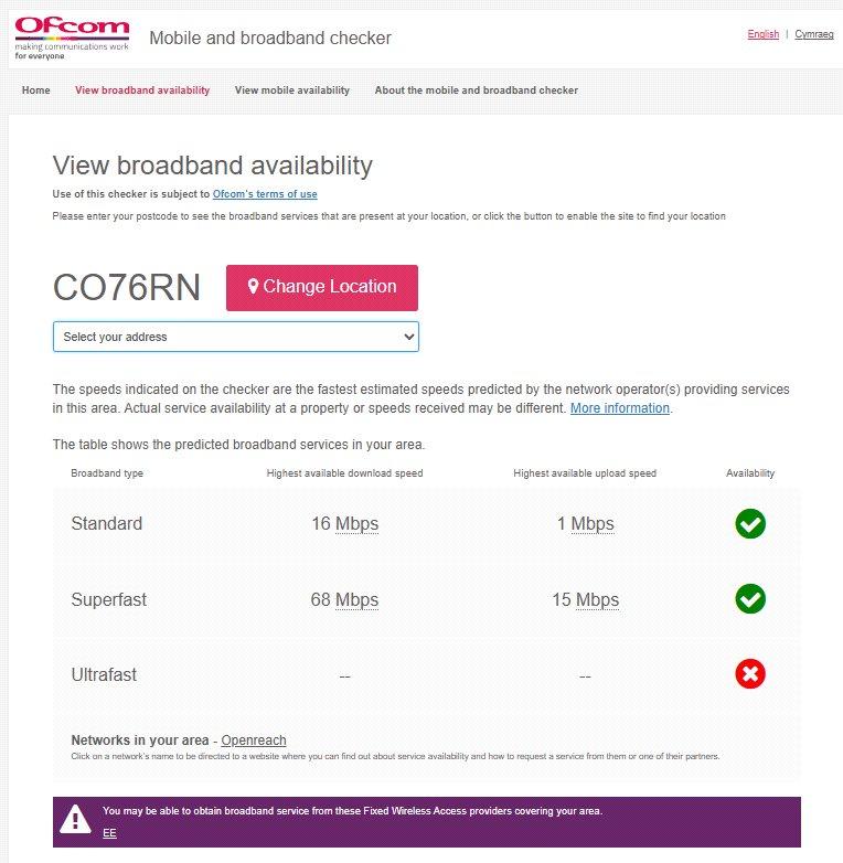 Broadband Checker