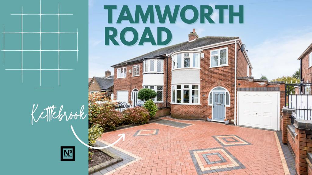 Tamworth Road, Kettlebrook, B77 3 bed semidetached house for sale £