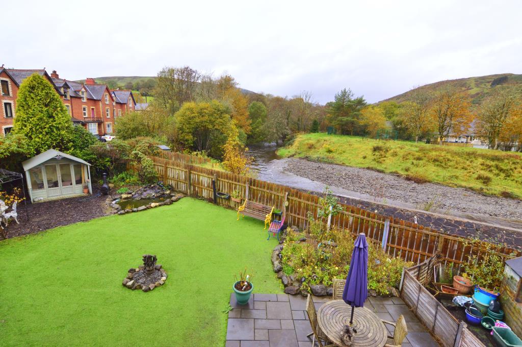 Garden and river view from balcony