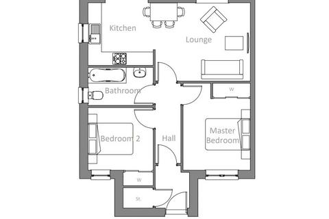 2 bedroom bungalow for sale - The Gerrard, Elm Drive, Blairgowrie, PH10