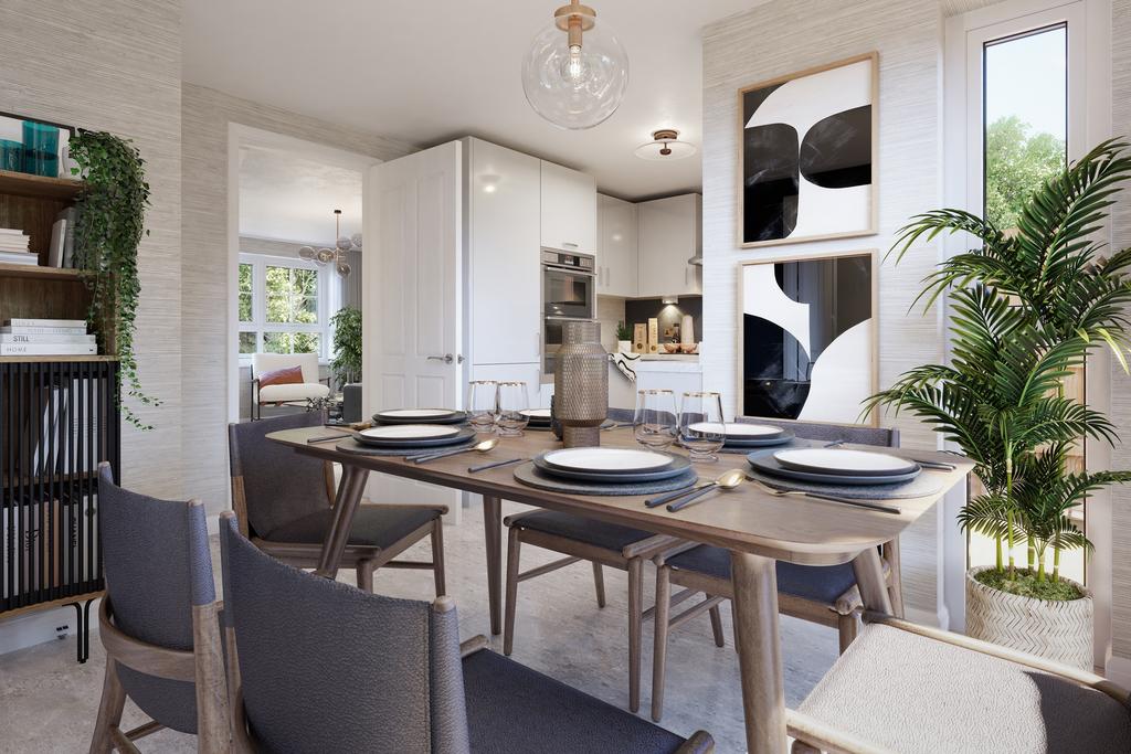Kitchen and dining area in a Bewdley