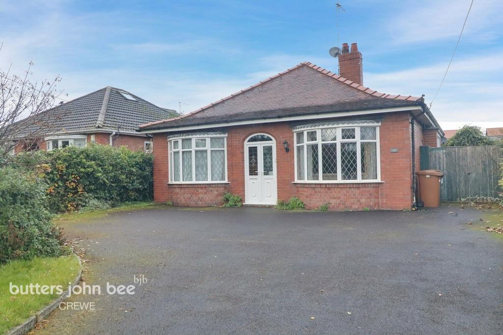 Church Lane, Wistaston, Crewe 3 bed detached bungalow for sale £234,000
